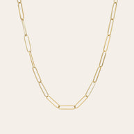 Zoe Lev 14k Gold Paper Clip Chain Necklace