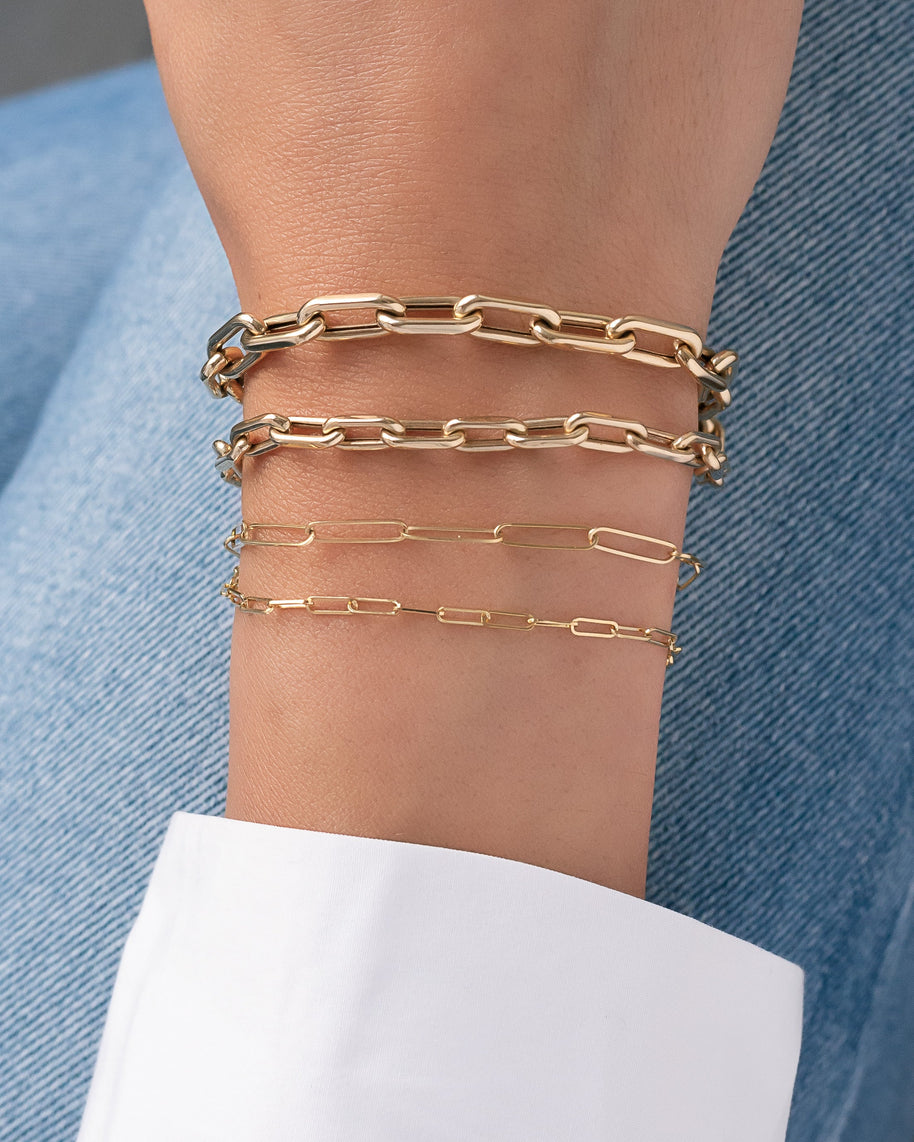 Zoe Lev 14k Gold Open Link Chain Bracelet