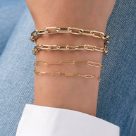 Zoe Lev 14k Gold Open Link Chain Bracelet