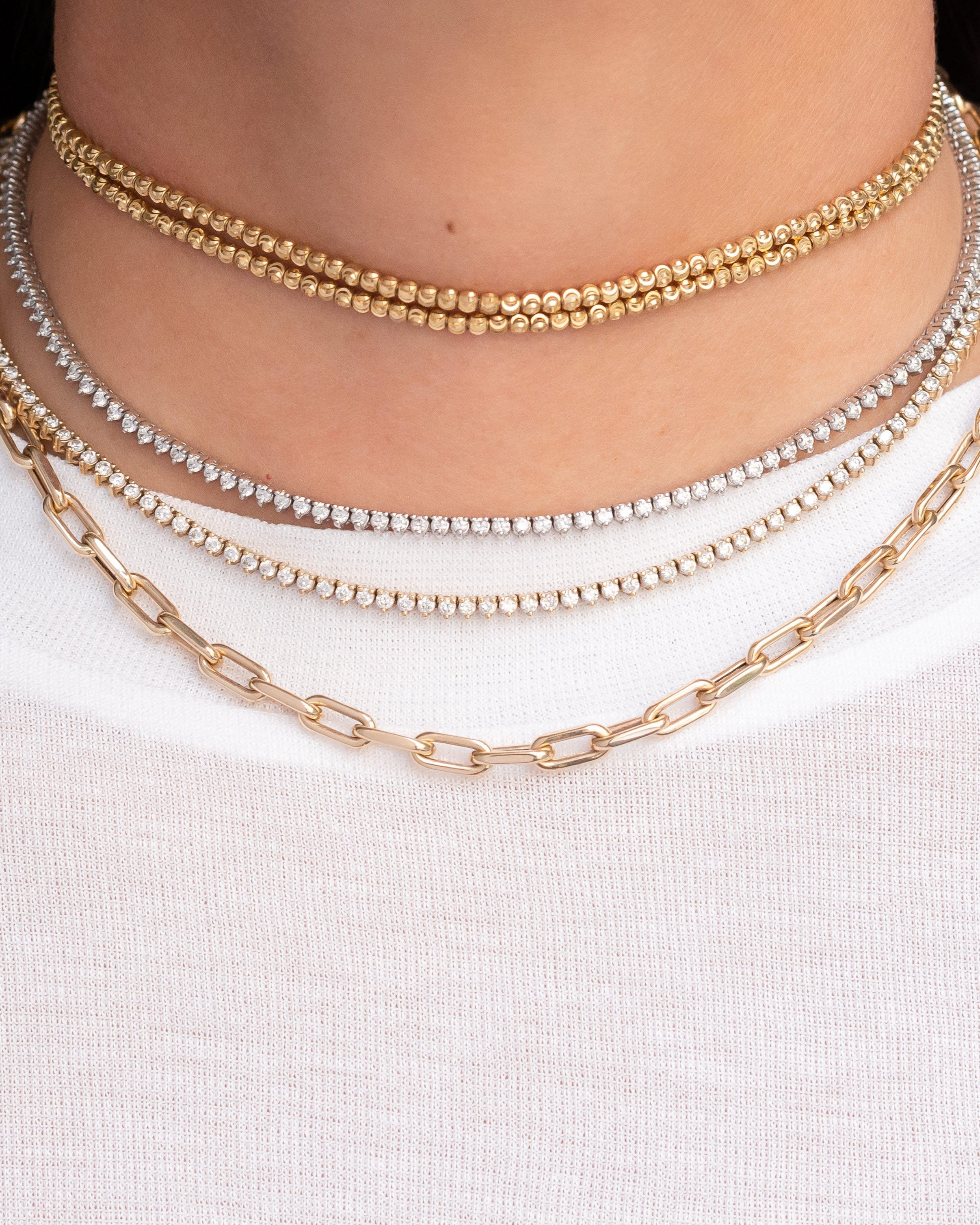 Zoe Lev 14k Gold Large Open Link Chain Necklace