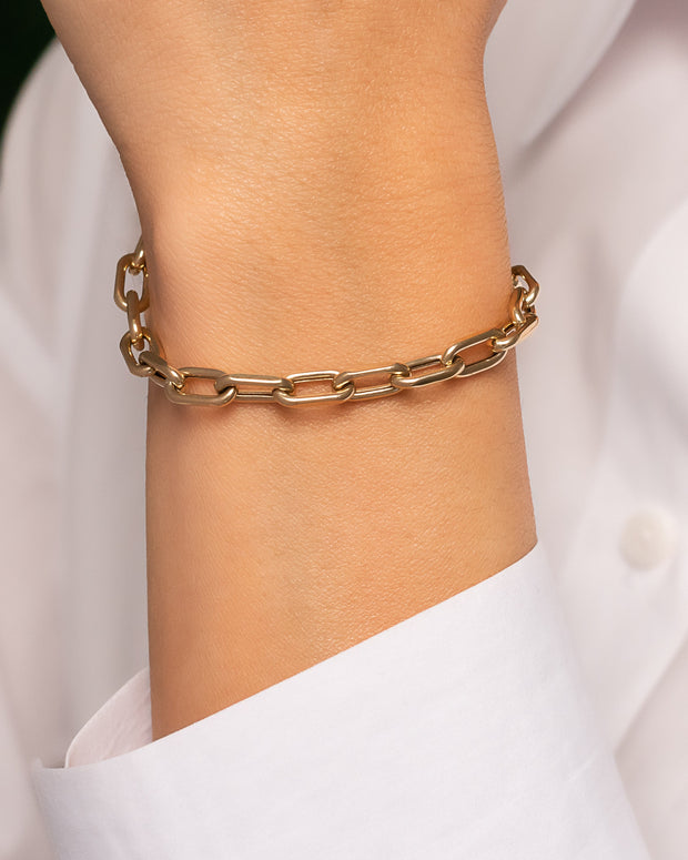 Zoe Lev 14k Gold Extra Large Open Link Chain Bracelet