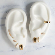 Zoe Lev Diamond Huggie Earrings
