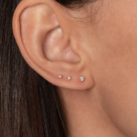 Zoe Lev 4 Prong Diamond Stud Earrings