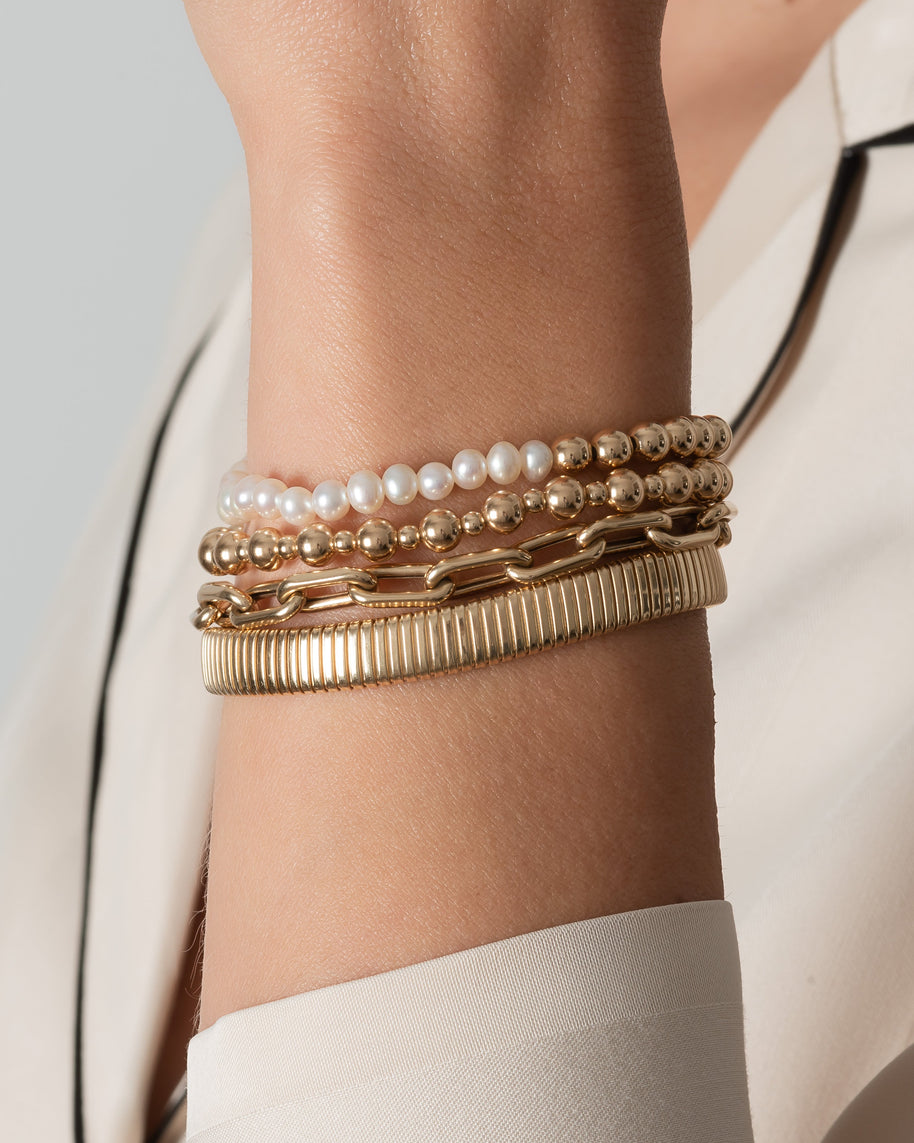Zoe Lev 14k Gold Extra Large Open Link Chain Bracelet