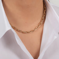 Zoe Lev 14k Gold Extra Large Open Link Chain Necklace