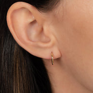 Zoe Lev 14k Gold Medium Huggie Earrings