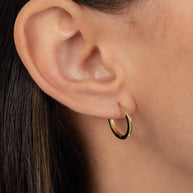Zoe Lev 14K Gold Large Huggie Earrings