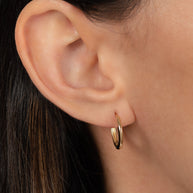 Zoe Lev 14K Gold Large Huggie Earrings