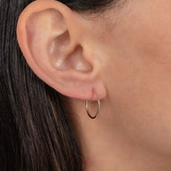 Zoe Lev 14k Gold Small Thread Hoop Earrings