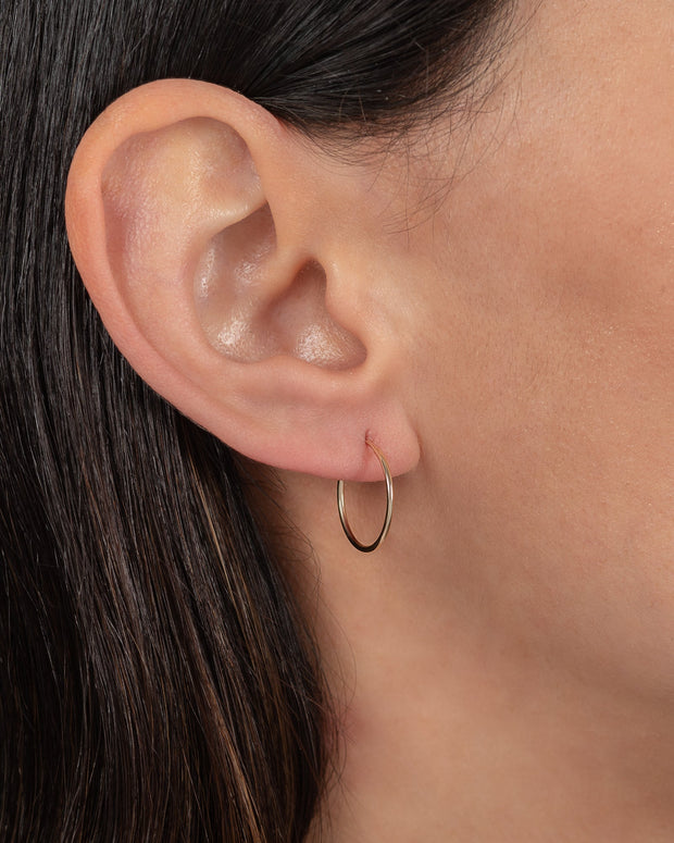 Zoe Lev 14k Gold Small Thread Hoop Earrings