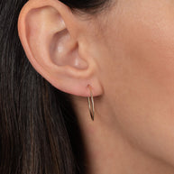 Zoe Lev 14k Gold Medium Thread Hoop Earrings