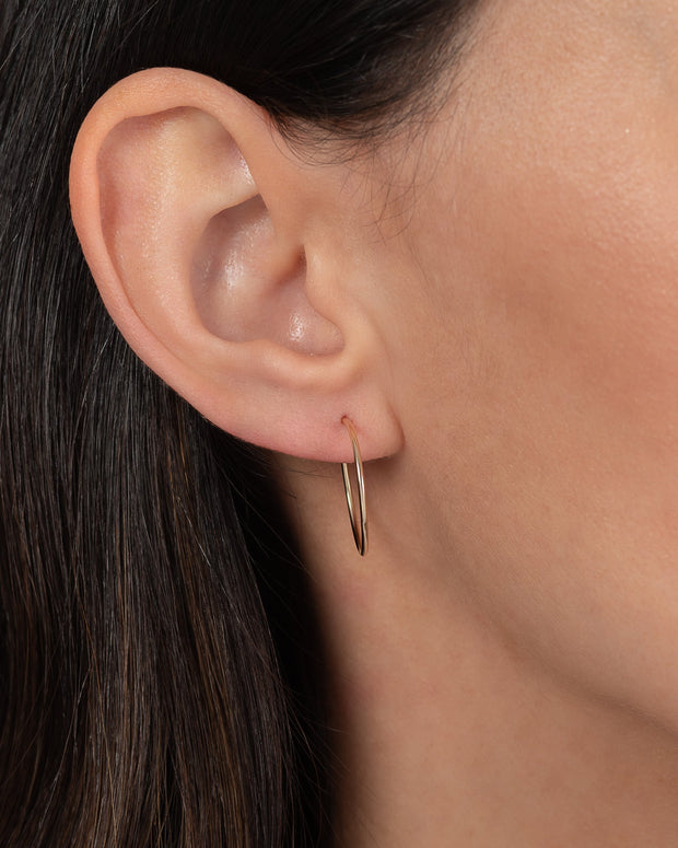 Zoe Lev 14k Gold Medium Thread Hoop Earrings
