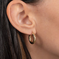 Zoe Lev 14k Gold Small Thick Hoop Earrings