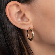Zoe Lev 14k Gold Medium Thick Hoop Earrings