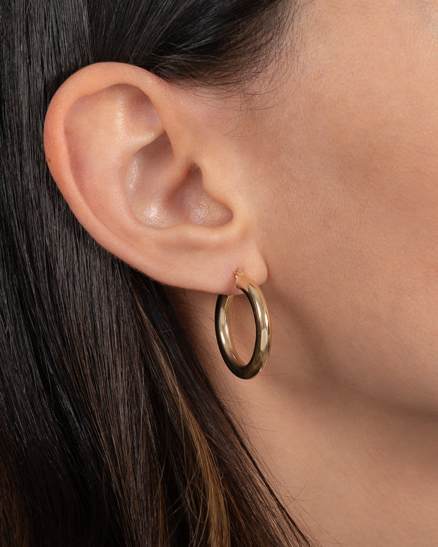 Zoe Lev 14k Gold Medium Thick Hoop Earrings