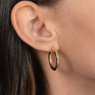 Zoe Lev 14k Gold Medium Thick Hoop Earrings