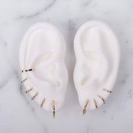 Zoe Lev 14K Gold Small Huggie Earrings
