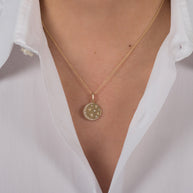 Zoe Lev 14K Diamond Celestial Necklace
