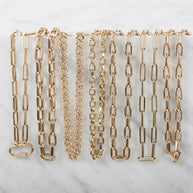 Zoe Lev 14k Gold Extra Large Open Link Chain Necklace