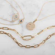 Zoe Lev 14K Diamond Celestial Necklace
