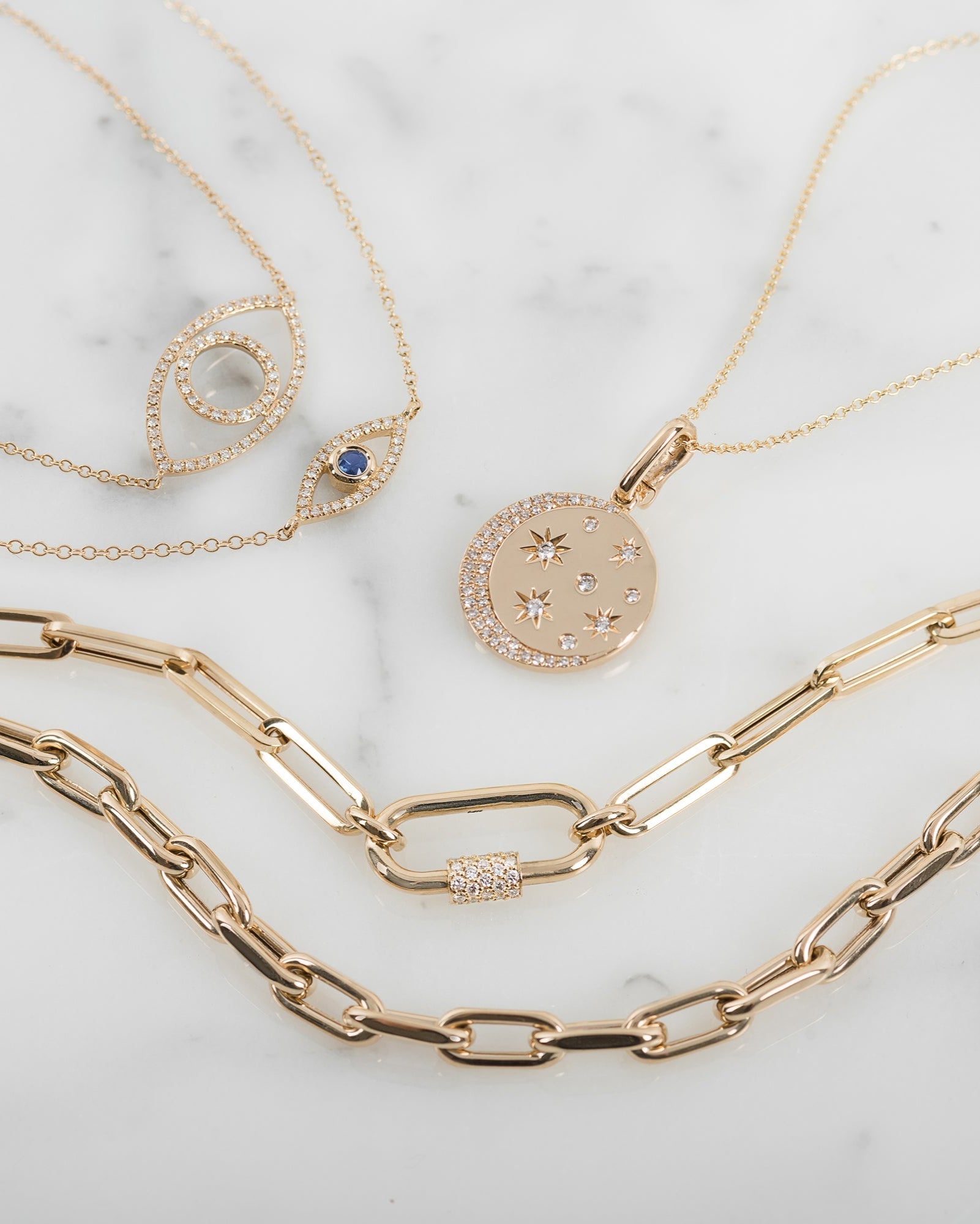 Zoe Lev Diamond And Sapphire Evil Eye Bracelet