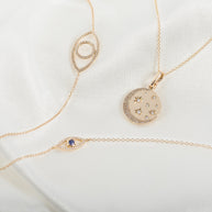 Zoe Lev 14K Diamond Celestial Necklace