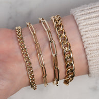 Zoe Lev 14k Gold Extra Large Paper Clip Chain Bracelet