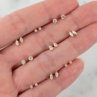 Zoe Lev 4 Prong Diamond Stud Earrings