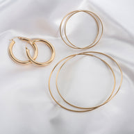Zoe Lev 14k Gold Large Thread Hoop Earrings