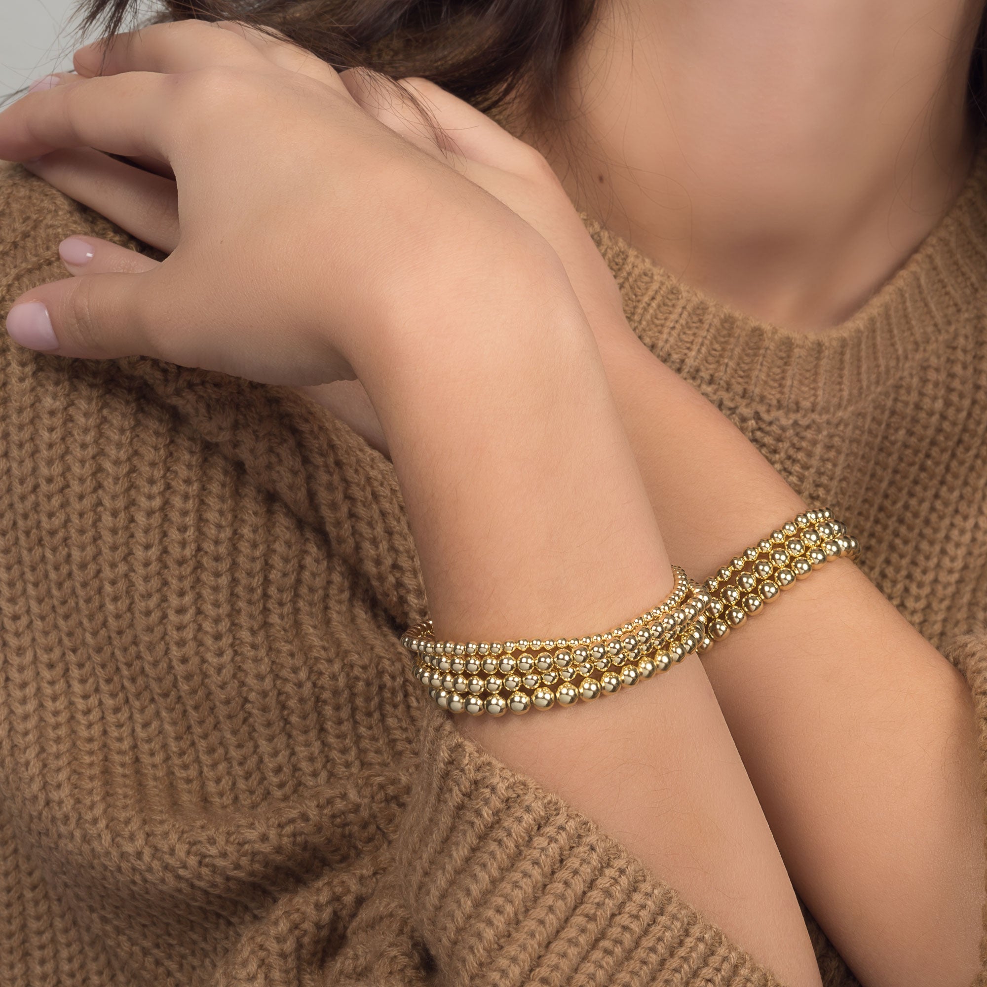 Zoe Lev Bead Bracelet Stack