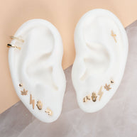 Zoe Lev 14k Gold Small Lightning Bolt Stud Earrings