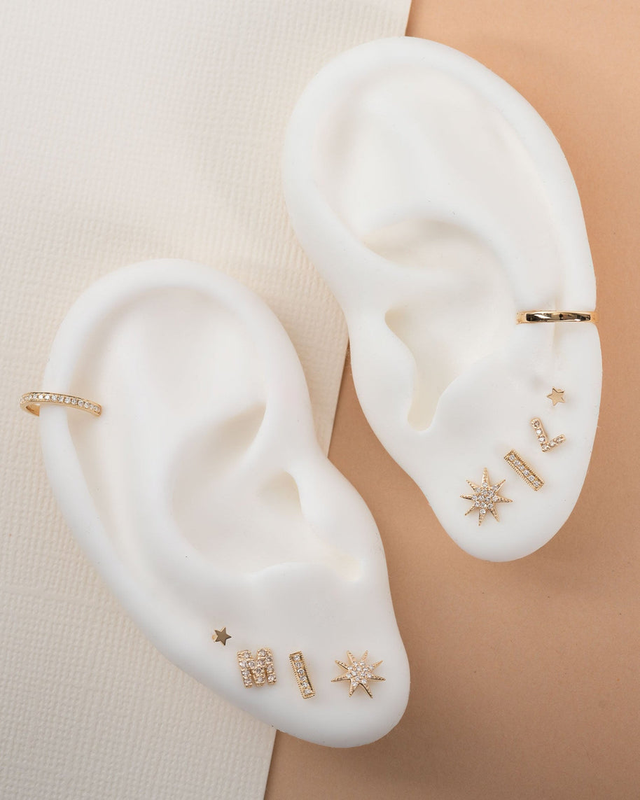 Zoe Lev Diamond Sunburst Stud Earrings