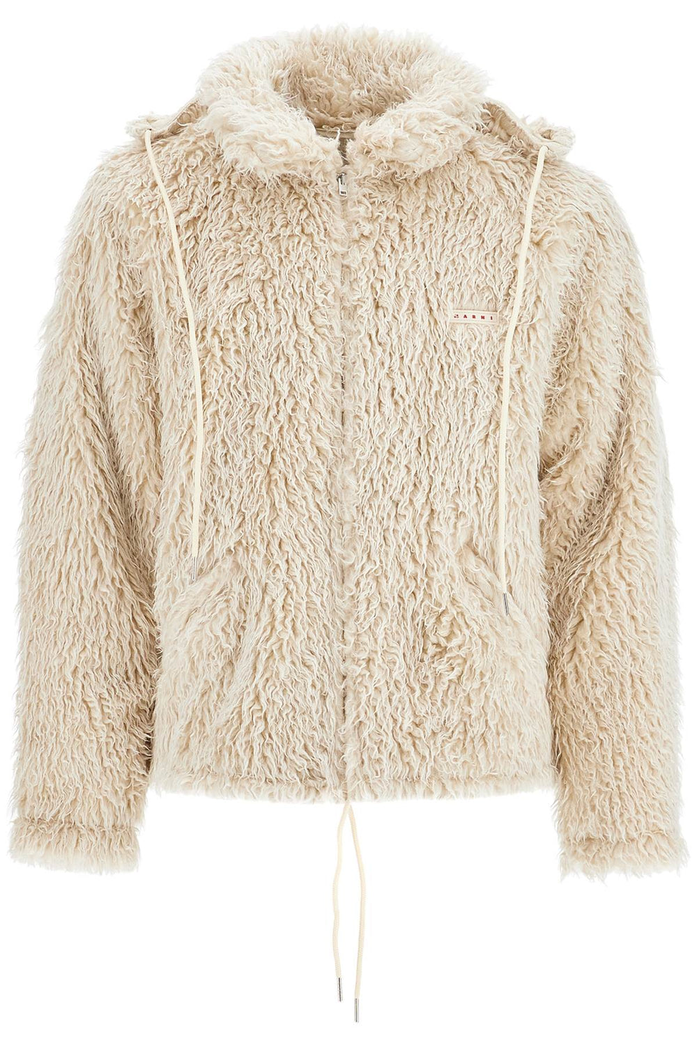 Marni Faux Fur Jacket With Removable Hood