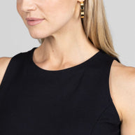 KiraGrace JULIA TUNIC: BLACK PONTE