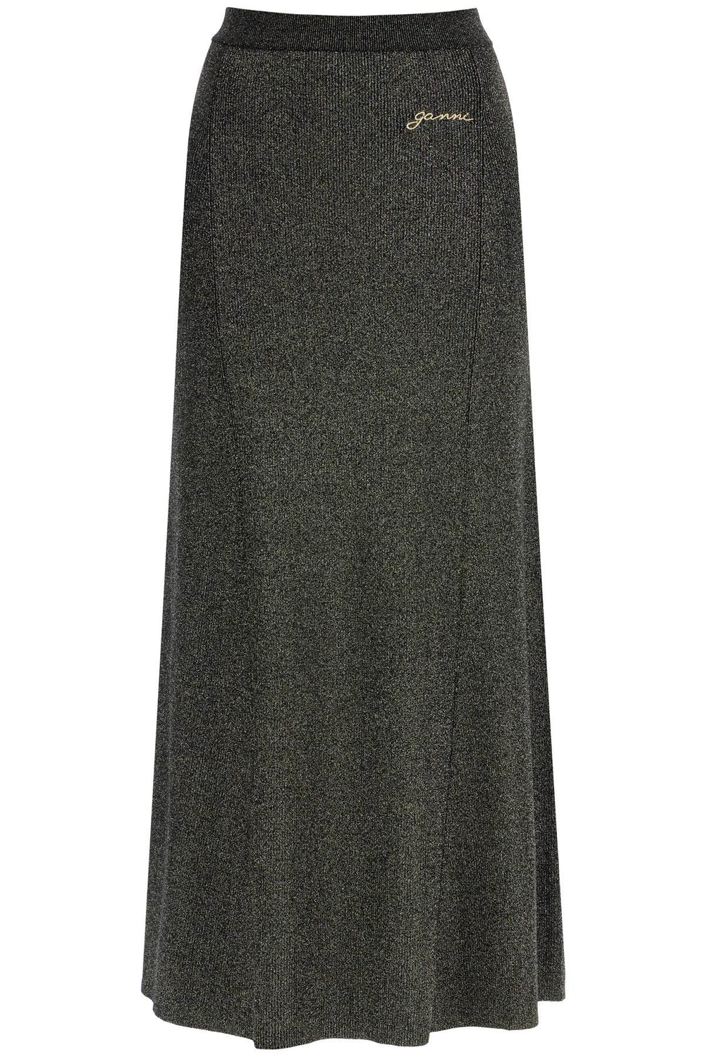 Ganni Lurex Knit Midi Skirt