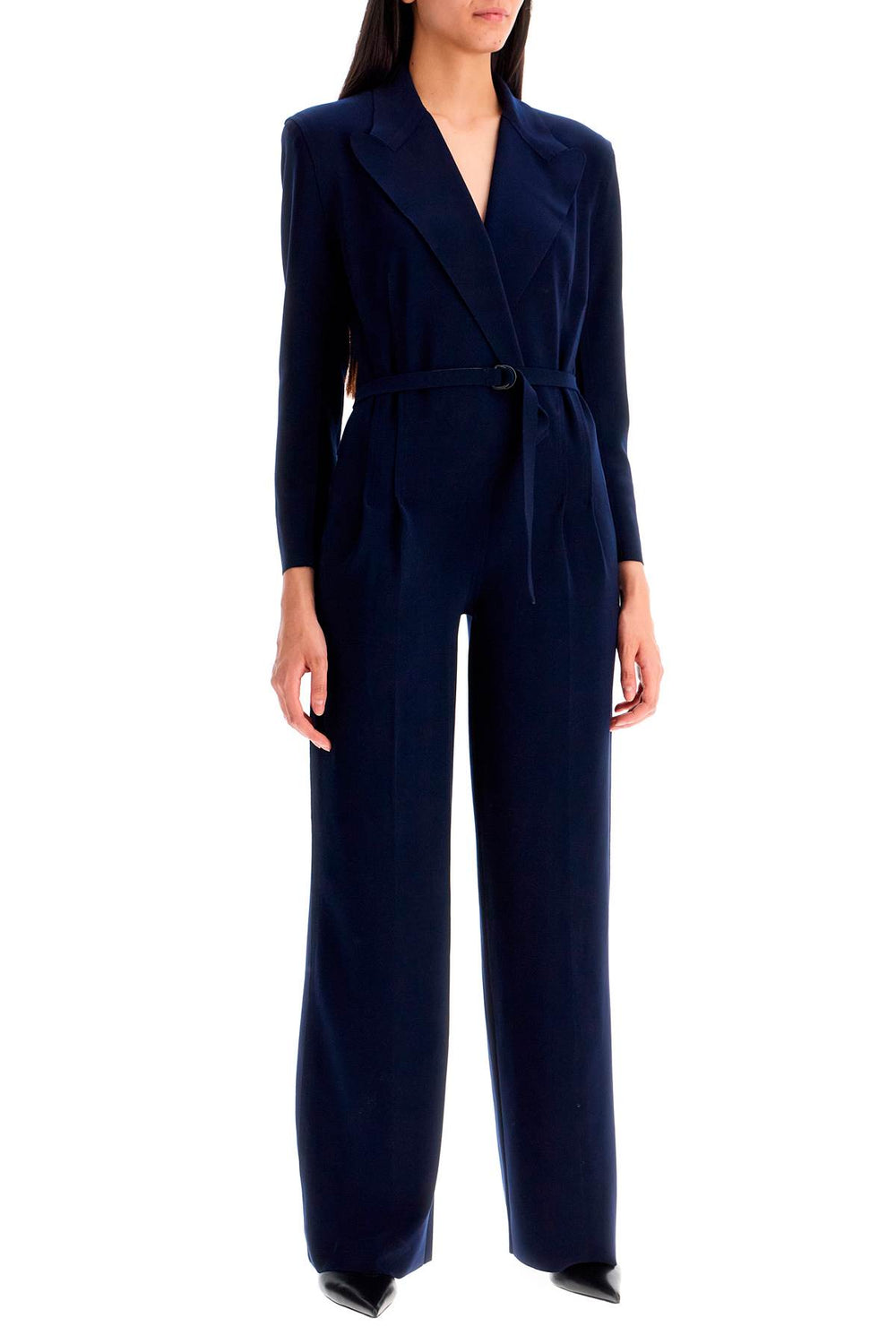 Norma Kamali Double-Breasted Straight Leg Jumpsuit