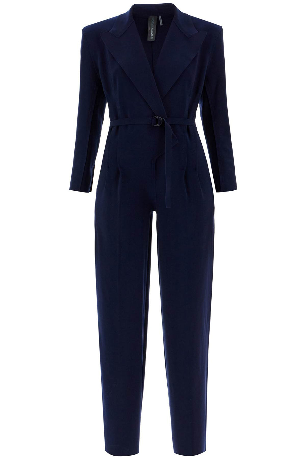 Norma Kamali Double-Breasted Straight Leg Jumpsuit