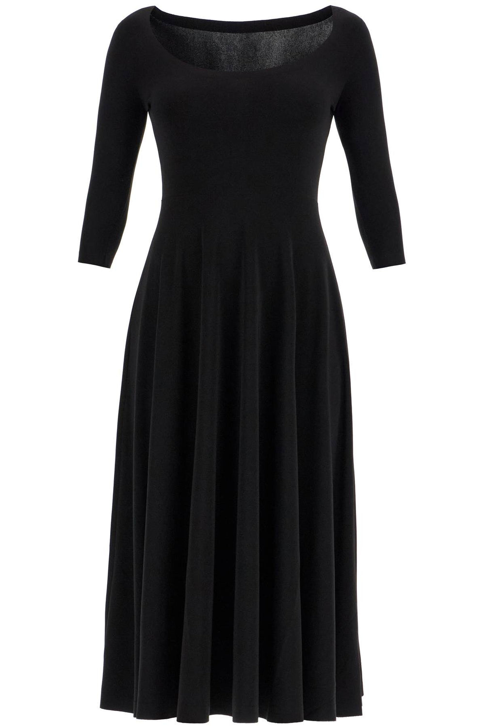 Norma Kamali Reversible Neckline Midi Dress