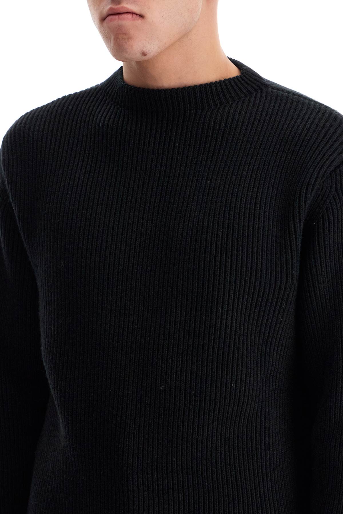 RIER Ribbed Wool Pullover Sweater