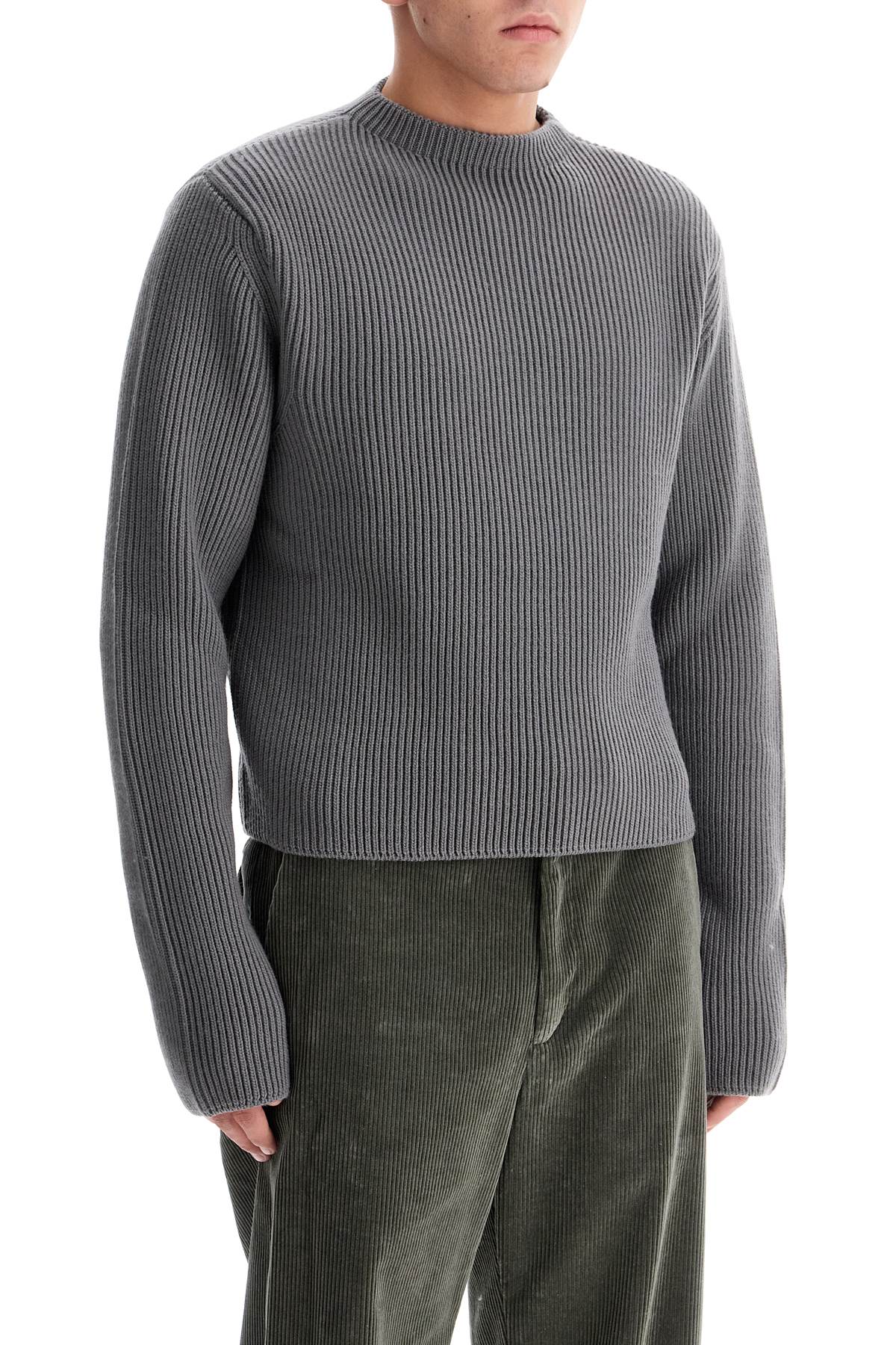 RIER Ribbed Wool Pullover Sweater