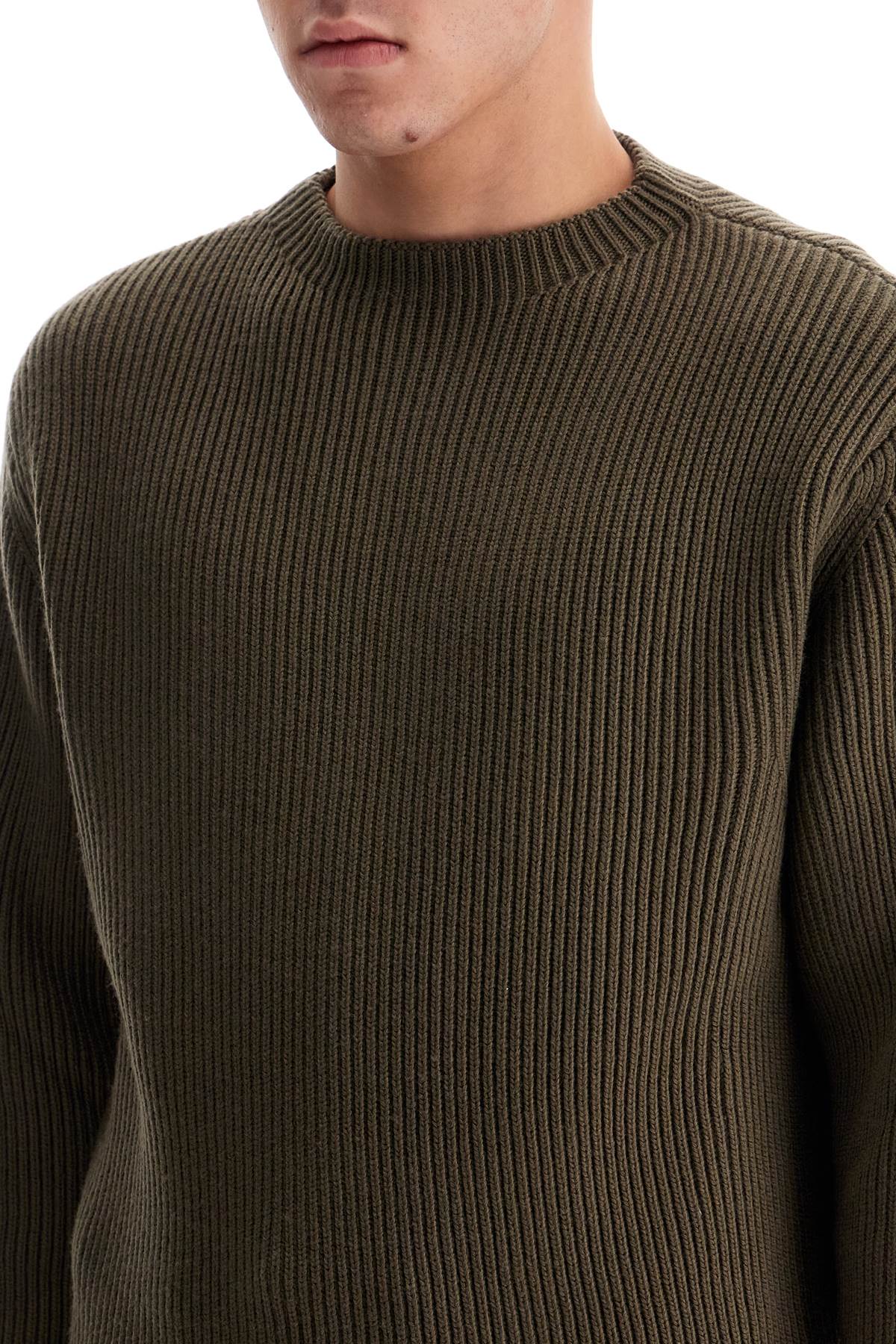 RIER Ribbed Wool Pullover Sweater