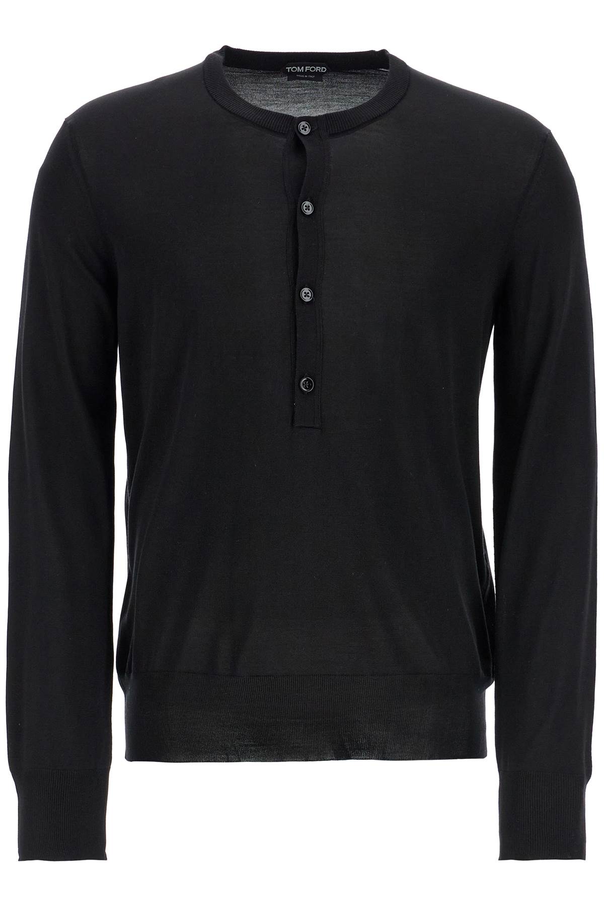 Tom Ford Silk Henley Neckline Pullover