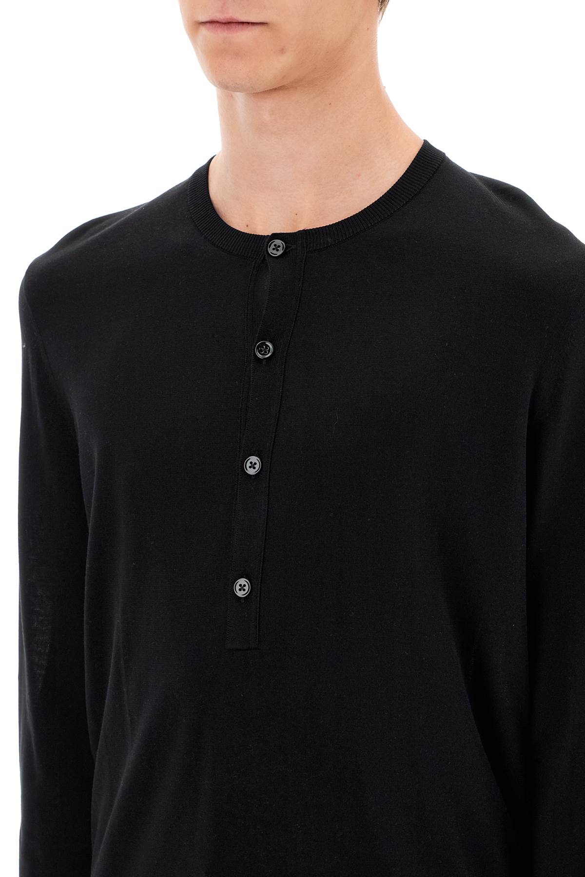 Tom Ford Silk Henley Neckline Pullover