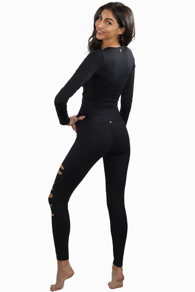 Gianine STELLA BLACK High Waist Activewear Legging