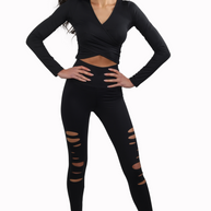 Gianine STELLA BLACK High Waist Activewear Legging