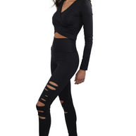 Gianine STELLA BLACK High Waist Activewear Legging
