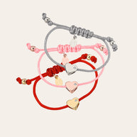 Zoe Lev Kids Heart With Diamond Fortune Bracelet