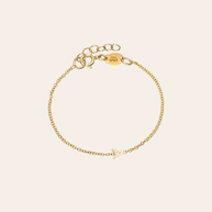 Zoe Lev Kids 14K Gold Mini Initial Bracelet