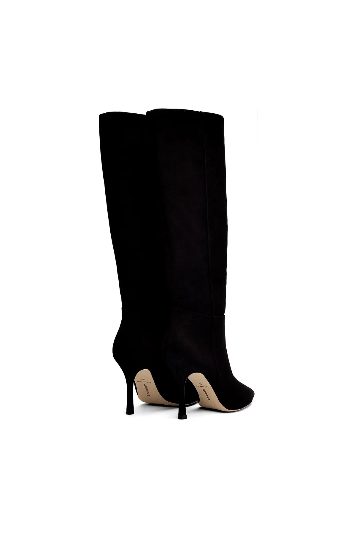 Larroude Kate Boot In Black Suede