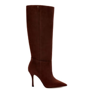 Larroude Kate Boot In Brown Suede